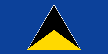 The national flag of Saint Lucia