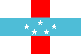 The national flag of Netherlands Antilles