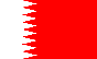 The national flag of Bahrain
