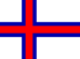 The national flag of Faroe Islands