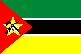 The national flag of Mozambique