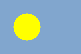 The national flag of Palau