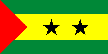 The national flag of Sao Tome and Principe