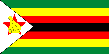 The national flag of Zimbabwe