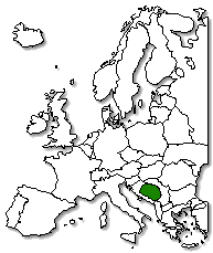 Bosnia & Herzegovina is marked in green