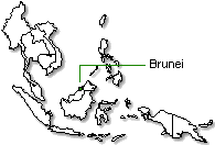 Brunei is marked in green