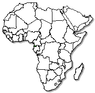 Equatorial Guinea is marked in green