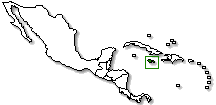 Jamaica is marked in green