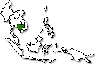 Cambodia is marked in green
