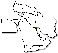 Kuwait is marked in green