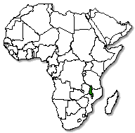 Malawi is marked in green