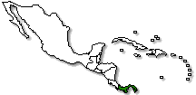 Panama is marked in green