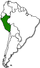 Peru is marked in green