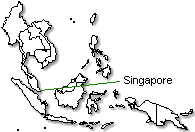 Singapore is marked in green