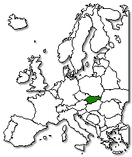 Slovakia is marked in green