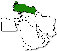 Turkey is marked in green