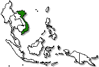 Vietnam is marked in green